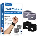 Travel Wristbands,Travel Motion Sickness Relief Wrist Band,Natural Nausea Relief, 4-Pair