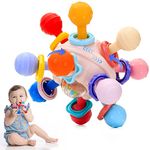 PROACC Baby Toys 0-6 Months, Baby Rattle Sensory Toy with Storage Box, Newborn Rattle Teether Toys Shaker Grab Baby Infant Newborn Toys Early Educational Toys for 3 6 9 12 Month Boys Girls Gifts