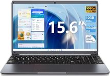 SGIN Laptop Computer, 15.6 Inch Laptops with 12GB RAM 512GB SSD, Celeron N5095 Quad-Core(Up to 2.8GHz), 1920 * 1080P Notebook, 38Wh Battery, Mini HDMI, Webcam, USB 3.0, 5G WiFi, Type-C