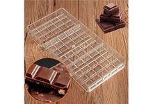 EPARTY-Hard Polycarbonate Chocolate Mold (Clear) (15 Cavity in One Bar) 4 Bar