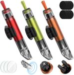 3 in 1 Car Safety Hammer Seatbelt Cutter and Survival Whistle, Safe Transparent Lid Window Breaker Seatbelt Cutter Underwater, 3-Pack Emergency Keychains car Window Breaker Tool,Glass Breaker for Cars