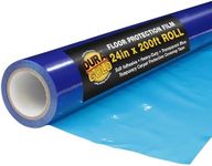 Dura-Gold Floor Protection Film, 24-inch x 200' Roll - Blue Self Adhesive Temporary Floor Covering, Protect Flooring from Foot Traffic, Paint Spills, Dust, Construction Debris, Moving - Hardwood, Tile