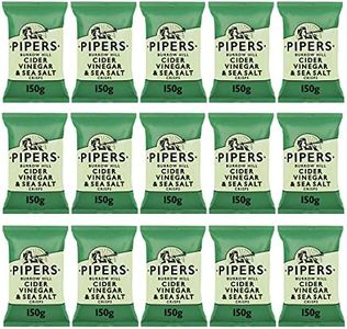 Pipers Crisps Burrow Hill Cider Vinegar and Sea Salt (Pack of 15)
