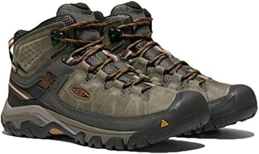 KEEN Men’s Targhee 3 Waterproof Hiking Boots, Black Olive, Size 12
