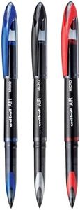 uni-ball Air UBA188M 0.5mm Roller Ball Pen | Blue, Black & Red Ink, Pack of 3