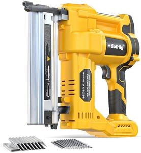 Cordless 2" Brad Nailer Compatible with Dewalt 20V Battery (No Battery), 2-in-1 Electric Nail Gun/Staple Gun, 18 Gauge Nail Gun Battery Powered with 1000 Nails for Wood Carpentry