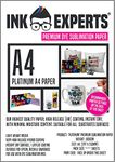 Ink Experts 100gsm Platinum A4 Premium High Release Dye Sublimation Paper (100 Sheets)