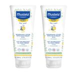 Mustela Nourishing Body Lotion with Cold Cream - 200ml (Pack of 2) - Hydrating Care for Baby's Skin