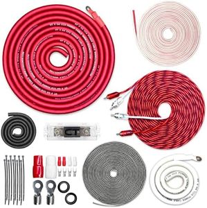 CT Sounds 1/0 Gauge CCA Complete Amp Wiring Install Kit, AMPKIT-0GA-PRO