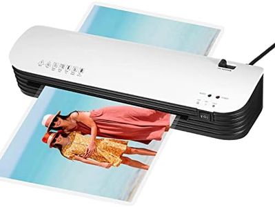 Mingzhe SL299 Laminator Machine Set A4 Size Hot and Cold Lamination 2 Roller System with 20 Laminating Pouches Paper Cutter Corner Rounder ABS Button for Home Office School Supplies