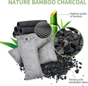 Bamboo Charcoal Air Purifying Bags, 16-Pack – Odor Absorber Deodorizer