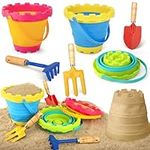 Foldable Buckets with Sand Shovels,