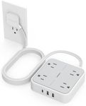 Extension Cord 10 ft, TESSAN Surge 