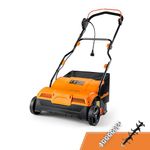 Lawnmaster GVB1316 Electric Dethatcher and Scarifier 13 Amp Corded Dethatcher and Aerator with 12 Gal Collection Bag