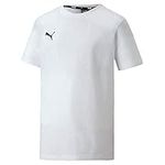 PUMA Boys' Team Goal 23 Casuals Tee Jr T-Shirt, White, 176