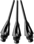 Viper Dart Accessory: Diamond 1/4" Thread Soft Tip Dart Points, Black, 1000 Pack