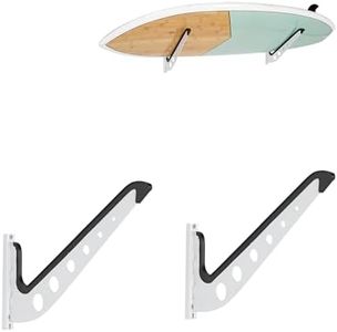 HIKULA 1 Board Surf Rack Wall Mount for Surfboard, Wakeboard, Snowboard Storage Adjustable Wall Hangers Boards Display