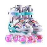 ERNAN Roller Skates,4 Size Adjustab