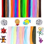 Pack of 300 Pipe Cleaners Chenille Wire Colourful Bending Plush, 30 cm Pipe Cleaners Colourful for Crafts, 30 Colours Chenille Wire Pipe Wire for DIY Projects and Craft Decoration for Children