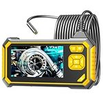 HOvicative Inspection Camera,4.3'' Screen 1080P HD Digital Borescope, Industrial Endoscope IP67 Waterproof with 7.9mm, Sewer Camera with 8 LED Lights,16.5FT Semi-Rigid Cable