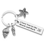Inspiration Gifts for Friends Sister Friendship Gifts for Best Friends Inspirational Keychain for Women Men, Beach Lover Gift, Small