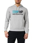 New Balance NB Classic Hoodie, Men, Athletic Grey, M