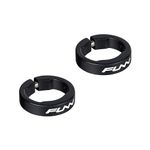 Funn Alloy Bike Grip Clamping Rings for Hilt, Holeshot, Combat, Combat II, Combat III MTB Grips, Grip Lock Rings for Securing Bicycle Handlebar Grips in Place (Black)