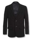 Calvin Klein Big Boys' Bi-Stretch Blazer, Black, 16