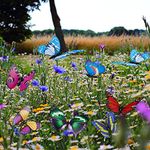 24pcs Garden Butterflies on Sticks,