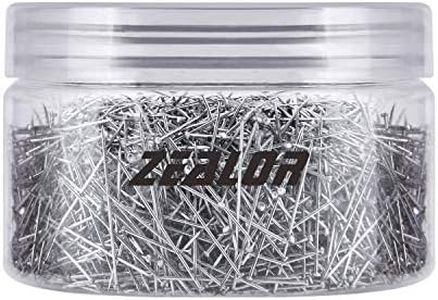 Zealor 2500 Pieces Head Pins 26mm Fine Satin Pin Dressmaker Pins Stainless Steel for Sewing Crafts Quilting