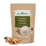 Neuherbs Organic Shatavari Powder | Ayurvedic Support To Balance Women's Hormones | Herbal Supplement | Good For Healthy Digestion & Reproductive System | Certified Organic - 100g