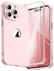 ORETECH for iPhone 14 Pro Case, with [2 x Screen Protectors] [15 Ft Military Grade Drop Test] [Camera Protection] 360° Shockproof Slim Thin Phone Case for iPhone 14 Pro Cover 6.1''-Baby Pink
