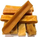 Himalayan Yak Cheese Dog Chew - Himalayan Dog Chew - Cheese Bones for Dogs - Dog Chew - Long Lasting Dog Treats for Aggressive Chewers - Keeps Dogs Busy - Sherpa Chew - *(Large 6 Pack)*