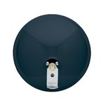 Fit System CL085BOSH 8-1/2-Inch Black Heated Round Convex Mirror