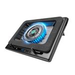 llano 2024 Gaming Laptop Cooling Pad, Laptop Cooler Stand with 5.5inch External Fan, Adjustable Speed, Touch Control, 3-Port USB, Rapid Cooling Computer Laptop 15-19in (V13 No RGB)