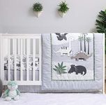 The Peanutshell Dinosaur Crib Bedding Sets for Boys | 3 Piece Nursery Set | Crib Comforter, Fitted Crib Sheet, Crib Skirt Included