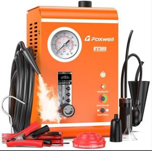 2026 FOXWELL ST203 Automotive Smoke Machine Leak Detector, Adjustable Pressure 11.6-17.4 PSI, Dual Mode (Air & Smoke), Pressure Gauge & Flow Meter Show Leak Size, Built-in Air Pump
