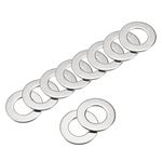 uxcell 7/8" 316 Stainless Steel Flat Washer for Screw Bolt 10Pcs