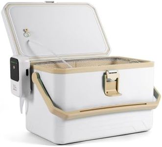 Ghosthorn 15QT Cooler Live Bait Bucket with 4000mAh Rechargeable Aerator