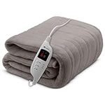 CozyMate Heated Throw - Luxurious Electric Blanket - Large Heated Blanket with 9 Heat Settings and Timer Function, Machine Washable Fleece with Digital Controller - Size 160 x 130cm