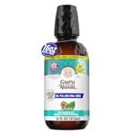 GuruNanda CocoMint Oil Pulling Mouthwash for Complete Oral Hygiene, 7 Essential Oils & Vitamins for Happy Teeth & Gums & Fresh Breath, Alcohol-Free, (473ml)