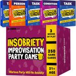 QUOKKA Fun Party Card Game for Adults - Insobriety | 250 Cards | You Laugh You Loose | Funny Challenges - Hilarious Board Game for Game Night