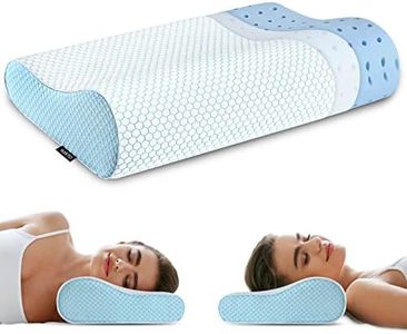 Memory Foam Pillows, Neck Pillow Queen Size Bed Pillow for Sleeping, Ergonomic Cervical Pillow Neck Support Pillow for Side Back Stomach Sleeper, Orthopedic Contour Pillow for Neck and Shoulder Pain