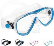 Cressi Estrella - Mask Estrella, Transparent/Blue, One Size, Unisex Adult