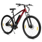 NINETY ONE E-Drago | Electric Cycle | 7.8Ah Battery |27.5 T | Front Suspension 80mm | 250Watts | IP65 BLDC Motor | 85% pre-Assembled | 2 Years Battery Warranty | Black Red