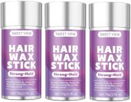 SWEET VIEW 3PCS Hair Wax Stick, Flexible Hold Slick Back Hair Pomade/Balm for Tame Flyaways, Frizz, Sleek Ponytail, Bun, Styling Accessory Cream/Gel for Girls, Kids