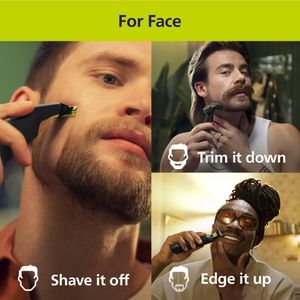 Philips OneBlade Pro 360 Face & Body Electric Trimmer – Shaver Kit with Charging Stand and Travel Case