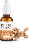 GJYC PET Pet Fur Care Oil - Tangle Remover, Shiny & Silky Coat, Soothing Skin Protection with Collagen and Natural Oils - Leave-in Formula for Dogs and Cats - 1.01 fl. oz