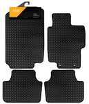 FSW - Tailored Car Mats - Accord 2003-2008, Manual - HEAVY DUTY 3mm Rubber Matting - Anti Slip Mat - Waterproof, Non Slip Car Floor Mat, Fitted with Clips & Anti Slip Backing - 4 Rubber Floor Mat Set