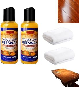 Kaminii 2PCs Beeswax Spray Furniture Polish, Natural Beeswax & Orange Oil Wood Conditioner, Beeswax Spray for Floors, Beeswax Spray for Floors and Furniture